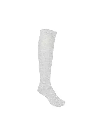 LUISE STEINER | Chaussettes hautes traditionnelles gris clair | 